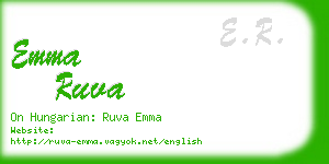 emma ruva business card